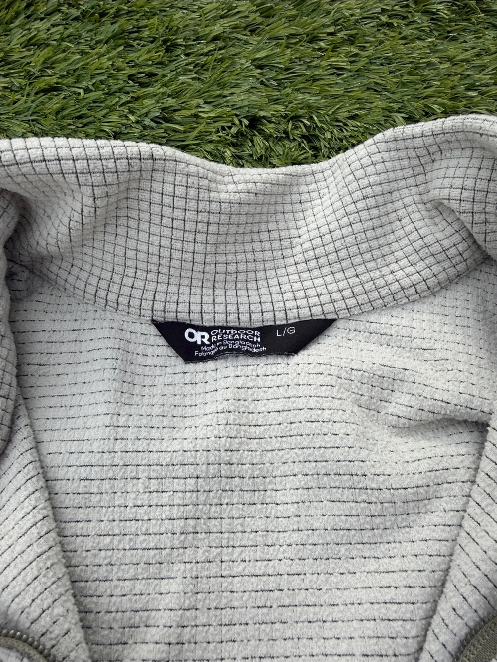 Outdoor ResearchTrail Mix Colorblock Quarter Zip pullover LARGE